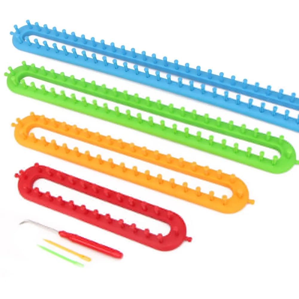 Gift 26/36/47/58cm Weaving Loom Knitting Kit Rectangle DIY DIY Machine Sewing Tools Handmade Craft Braiding Tool