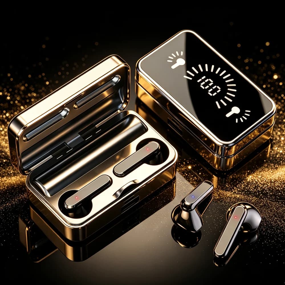 Bluetooth Headset Wireless TWS Gaming Support Noise-cancelling Touch In-ear Mini Emergency Power Bank Headset
