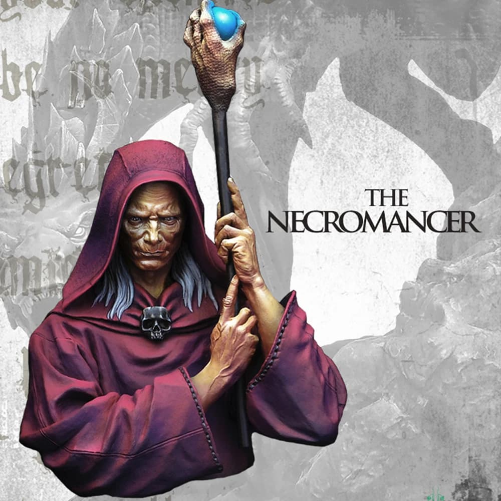 1/10 THE NECROMANCER, busto modello in resina, GK, tema fantasy, kit non assemblato e non verniciato