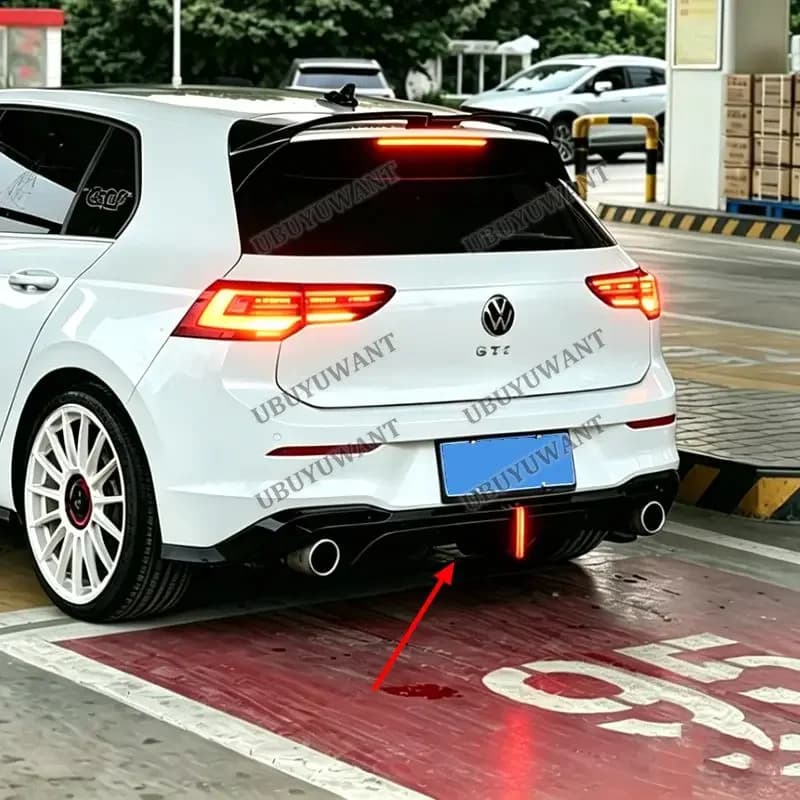 For Volkswagen GOLF 8 MK8 MK8.5 R-line GTi 2020-2026 Rear Bumper Diffuser Lip Spoiler Car Accessories body kit