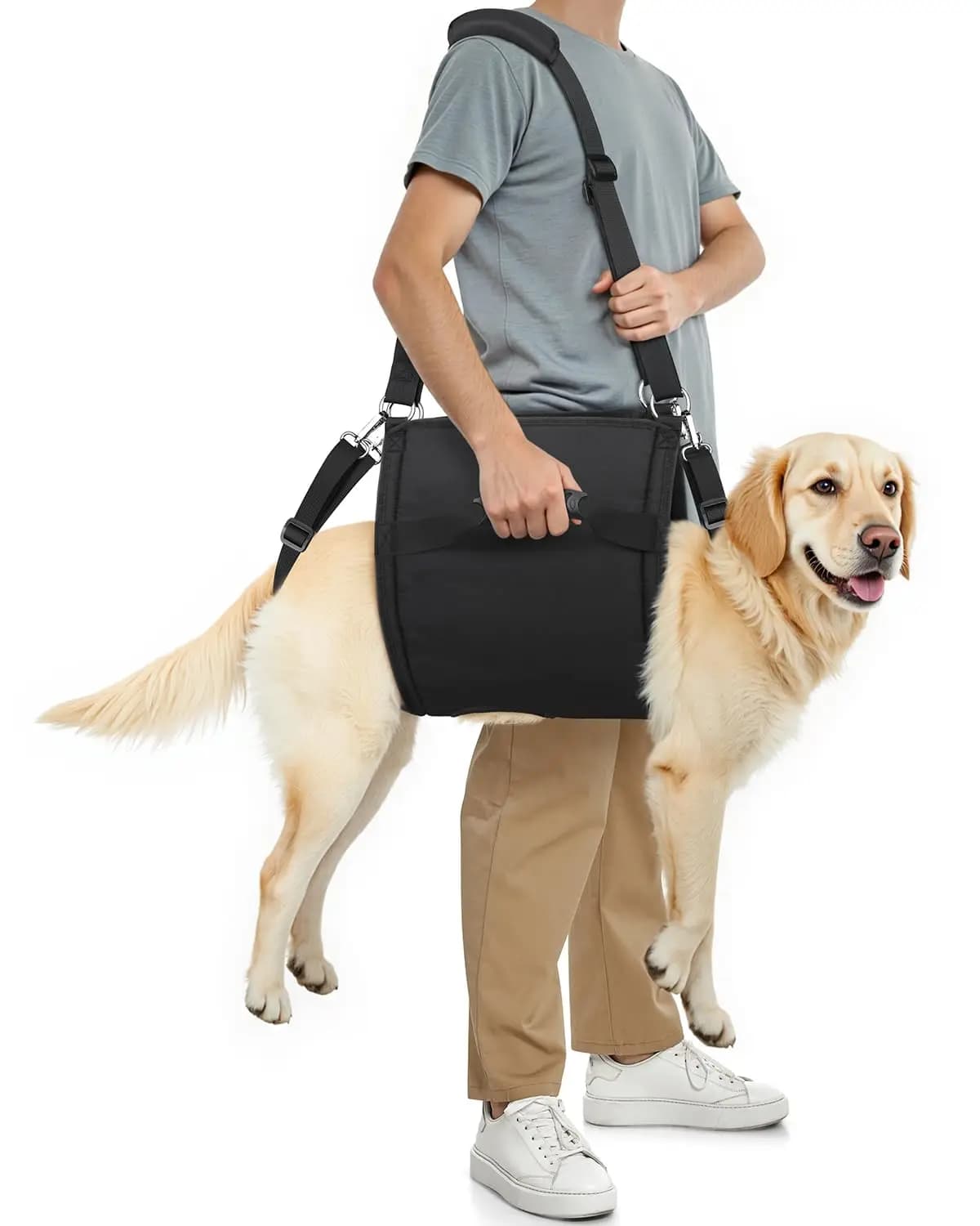Dog Lift Harness for Small Medium Large Dogs, Adjustable Dog Support Harness with Handle, Full Body Walking Assist Sling