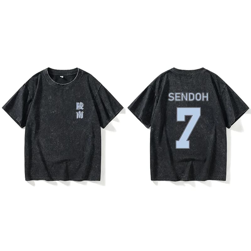 T-shirt Anime a maniche corte girocollo in cotone casual da uomo e da donna, per basket, ragazzi delle scuole superiori, maglietta manga, abbigliamento estivo per il tempo libero