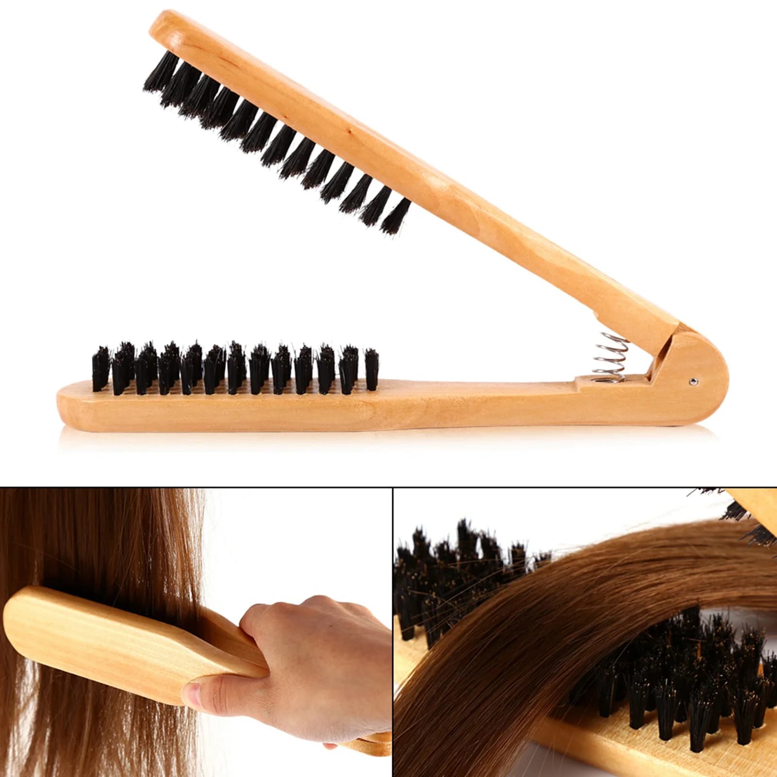 1 pcs comb for hairdressers wooden brushes type V brush for smooth hair antistatic tool for straightening hair brushes