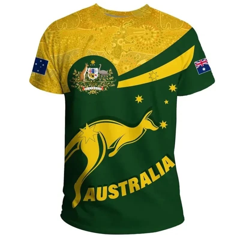 Australia Football T-Shirts 2026 WC Polyester Tees Australian Team Shirts