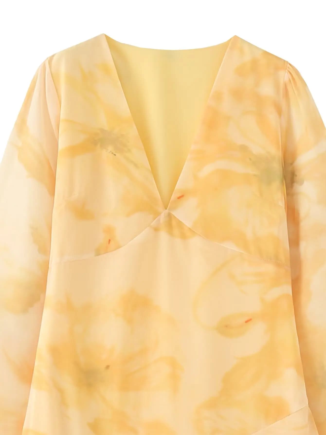 Abito a Maniche Lunghe con Gonna Multistrato e Design Decorativo Sovrapposto, Stile Casual da Donna in Fibra di Poliestere