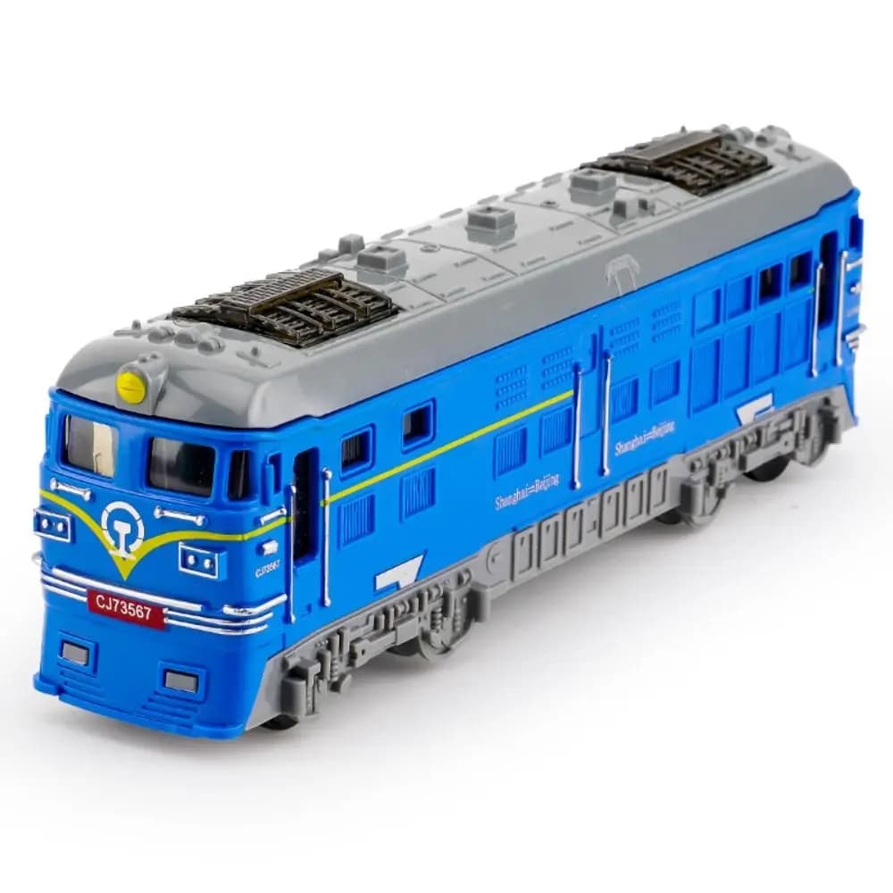 Birthday Gift Simulation Scale Inertial Train Model Educational Miniature Rail Vehicle Multi-color Pull Back Train Car