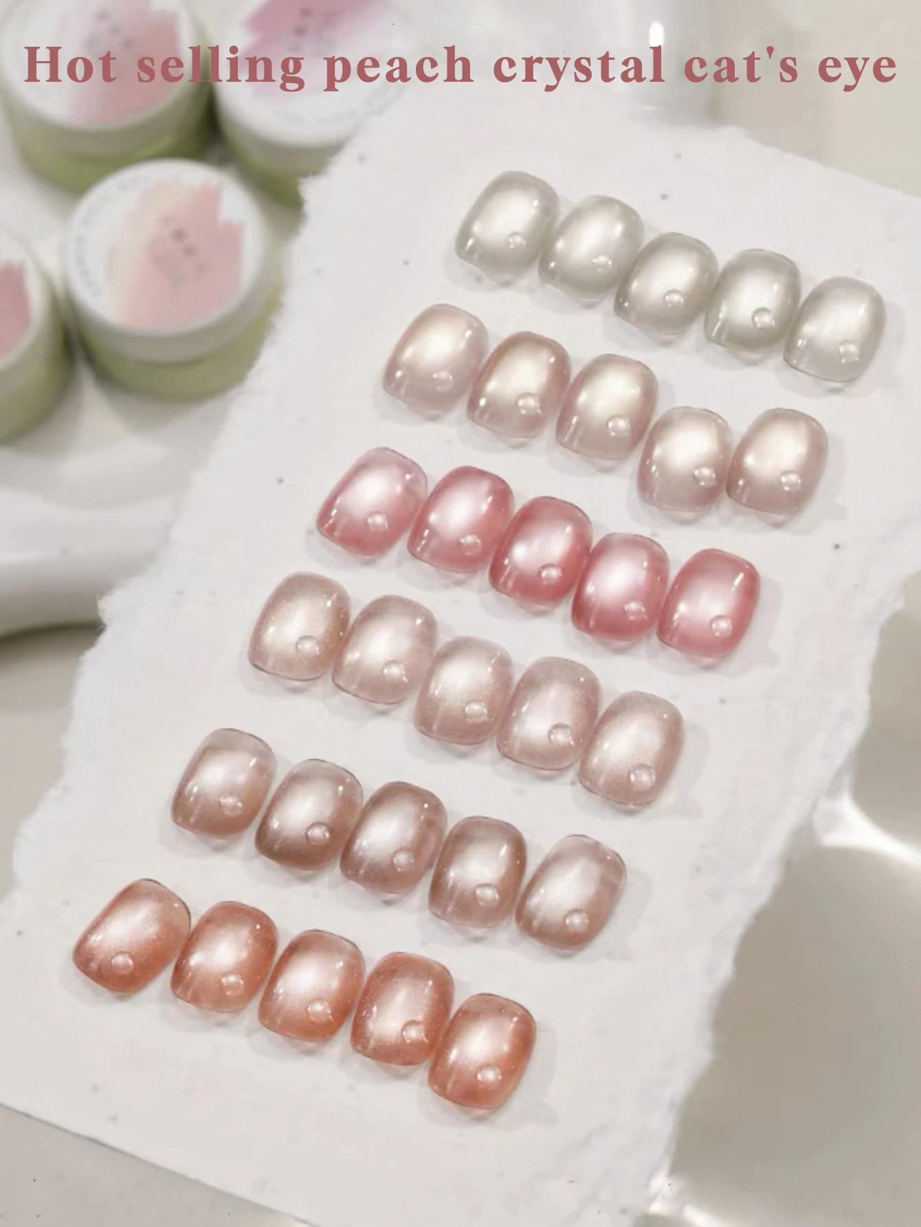Smalto Gel Effetto Occhio di Gatto Stile Coreano 12ml, 8 Colori Olografici Magnetici UV, Gel Brillante Soak Off per Nail Art