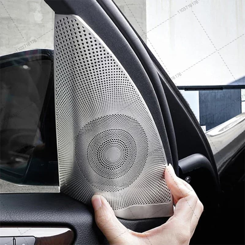 Optical finishing for car door audio speaker cover for Mercedes Benz Class GLS GLE X204 X166 W166 2 pieces