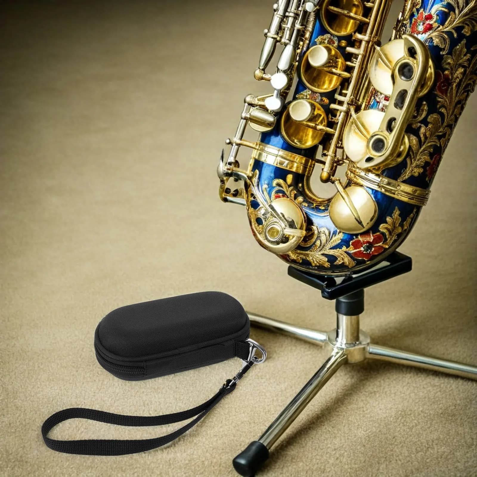 Sax Mouthpiece Protective Box Clarinet Mouthpiece Storage Box Portable Compact Anti Pressure Moisture Proof Dustproof Woodwind