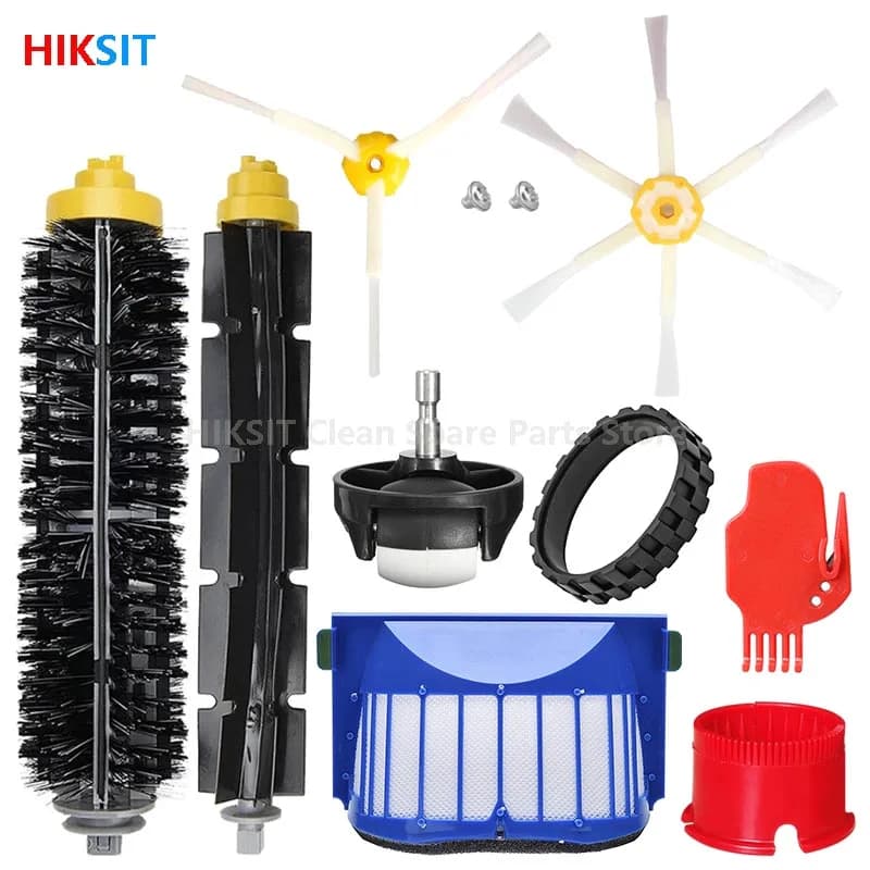 Per iRobot Roomba 600 Series 585 595 600 610 615 620 625 630 635 645 Robot aspirapolvere filtro Hepa parti principali della spazzola laterale