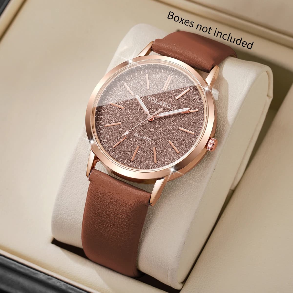 Orologi da donna con cinturino in pelle semplice, orologio da polso al quarzo alla moda per ragazze, orologio Reloj Mujer (senza scatola)
