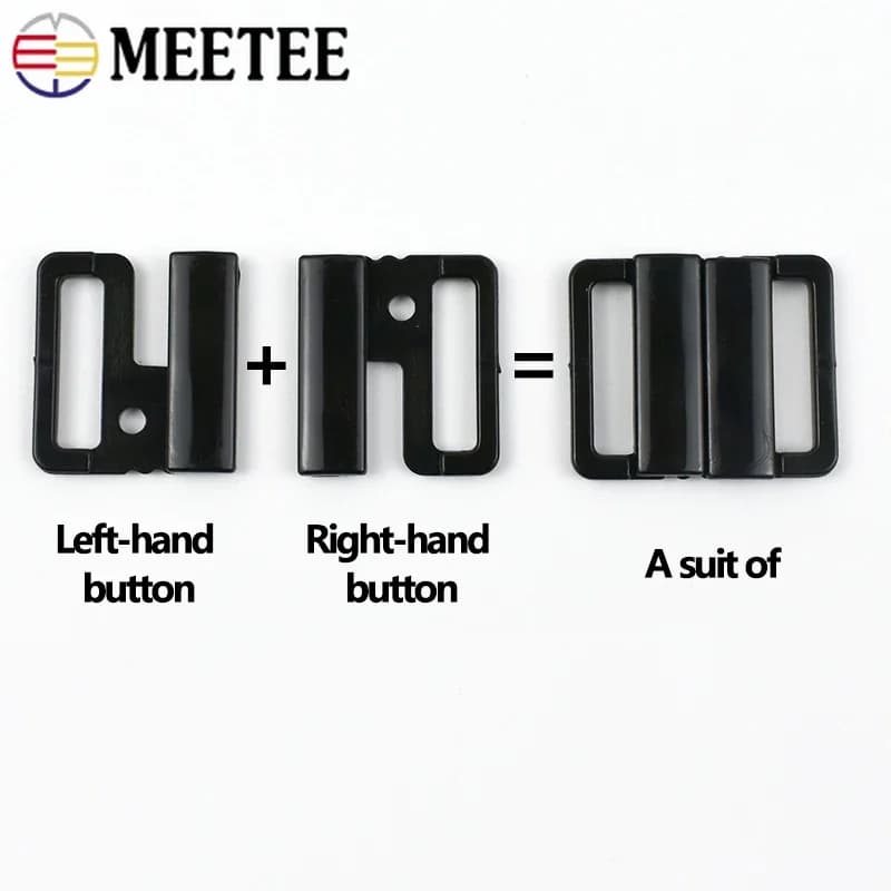 50/100Set 10-25mm Fibbia in plastica per reggiseno Biancheria intima Collegare Clip di chiusura Costumi da bagno Bikini Regolare Gancio Borsa Vestiti Accessori per cucire
