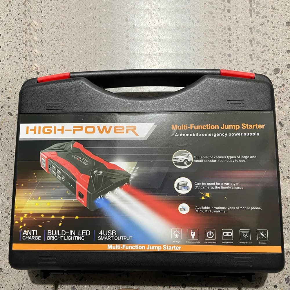 Avviatore di Emergenza Portatile per Auto con Batteria Power Bank 99800mAh 20000mAh, Dispositivo di Avviamento 3000A