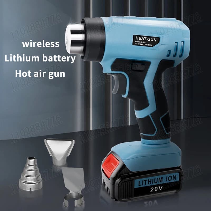 Pistola ad aria calda DIVEDEER, asciugacapelli industriale ad alta temperatura, piccolo strumento regolabile per applicazione di film termoretraibili e pellicole per auto