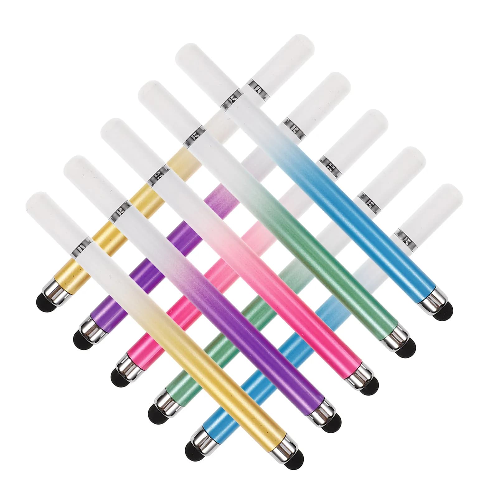 10Pcs Tablet Stylus Pen for Touch Screens Capacitive Precision Writing Drawing Note Taking Email Portable Creative Study