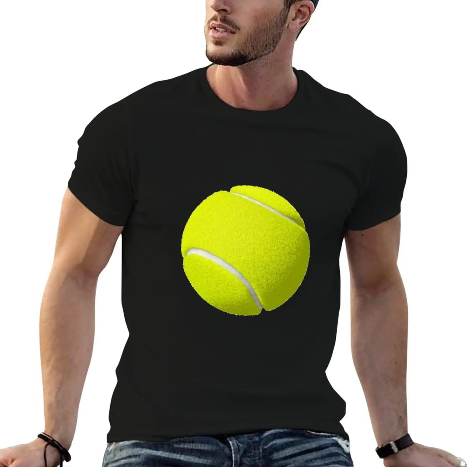 Tennis Ball T-Shirt Moisture Wicking Athletic T-Shirt