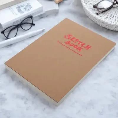 Blank Sketch Book Portable Simple Sketch Pad for Students Drawing Painting Art Paper Pad Ideal for Diary Journal Sketching
