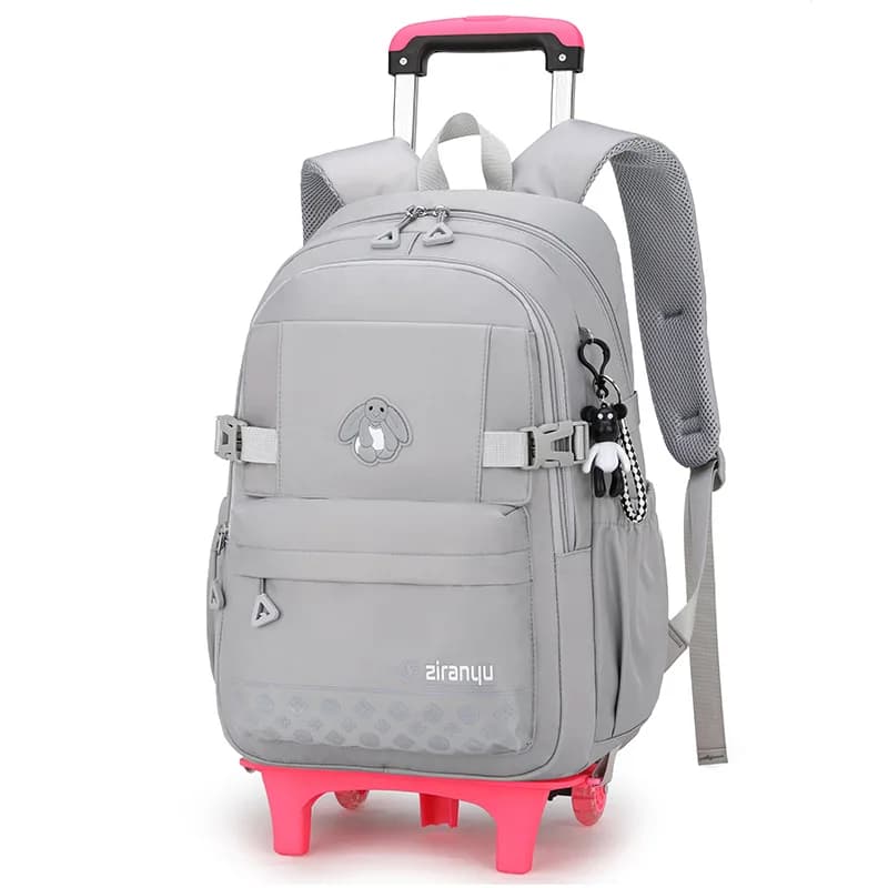 Nuove borse da scuola per ragazze Zaino con rotelle Trolley Zaino da scuola Studente Tasche Bambino Zaino Mochilas Escolares impermeabili