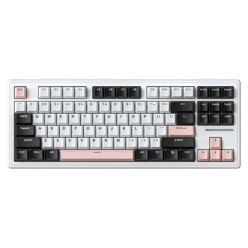 M87 three-mode wireless bluetooth mechanical keyboard, wired RGB custom gasket hot-swappable game keyboard