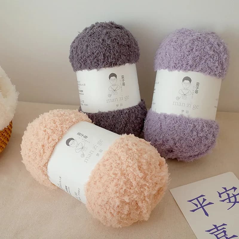 100/200g/Dreamy Down Yarn for Knitting Scarves, Thick Yarn, Hand Woven Knitting Needles, DIY Hat Thread, Thick Thread