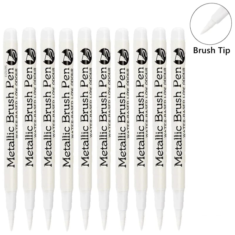 3-50Pcs Gold & Silver Permanent Marker Pens, Waterproof Metallic Paint Markers for Resin Art,DIY Crafts&Daily Painting Supplies
