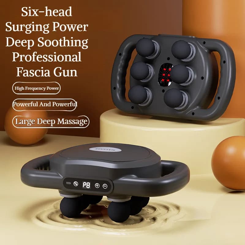 Cross-border 16-headed spacing, rechargeable multi-head massager, massager for deep relaxation of the muscles of life and back