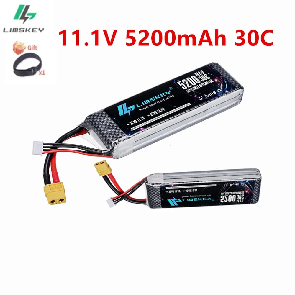 Nuova batteria Lipo 3S 30C 11.1V 5200mAh per Drone RC Auto Elicottero Quadcopter Serbatoio Barca Truggy Batteria con spina XT60 XT90 T EC5