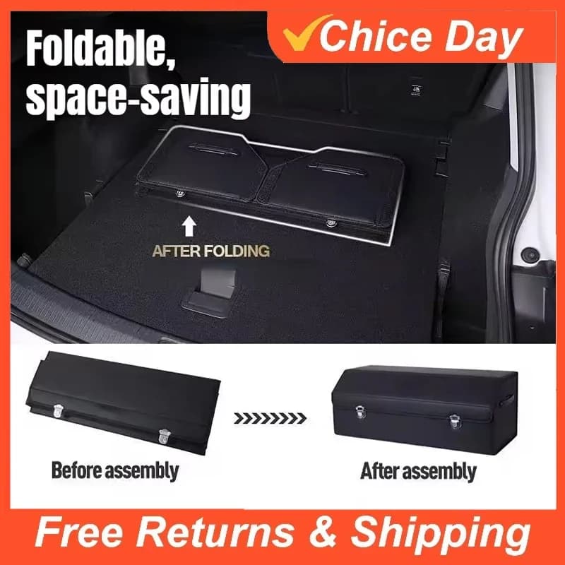 Organizzatore da 65 litri per riporre e pulire la scatola del bagagliaio Accessori per auto Interni Forniture per veicoli Accessori per l'auto Amagi