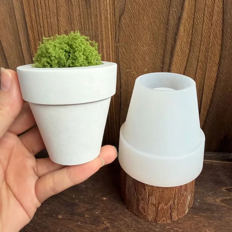 Mini Succulent Planter Silicone Mold Egg Shell Plaster Cement Candle Cup Epoxy Resin DIY Home Desk Decor Craft Gift