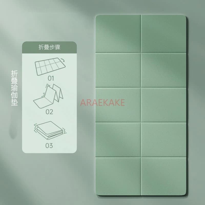 Foldable yoga mat for baby nap, non-slip portable mat, cushioning, silent and thickened