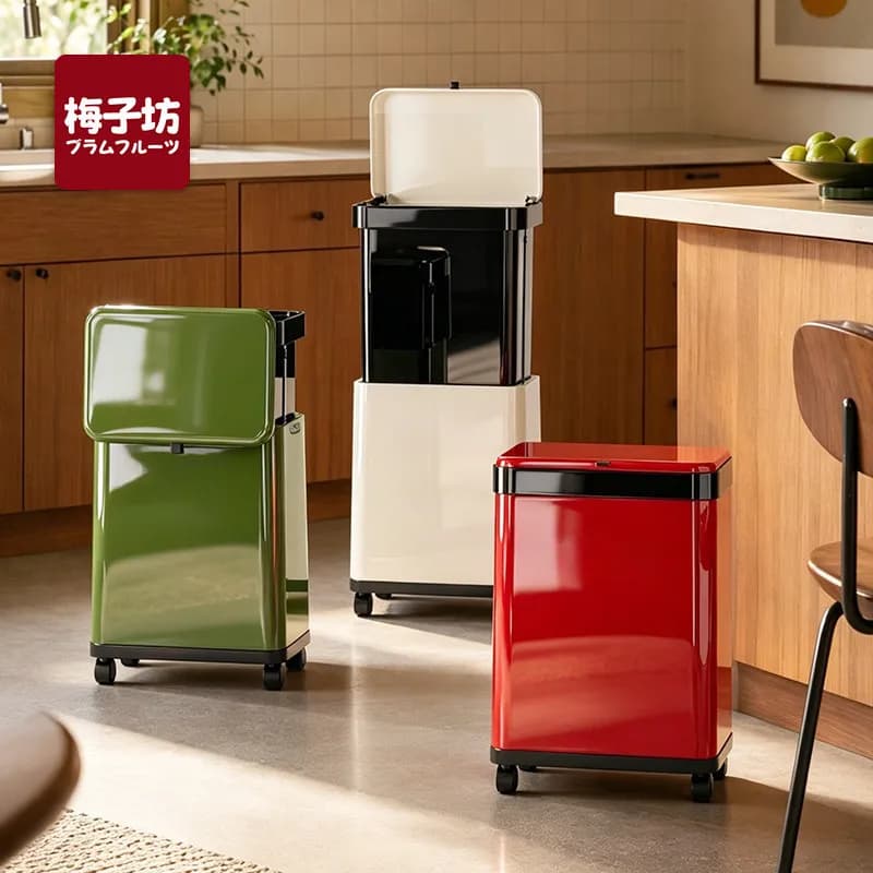 No bending kitchen special trash can lift 2026 new removable large capacity light luxury high-end large with cover