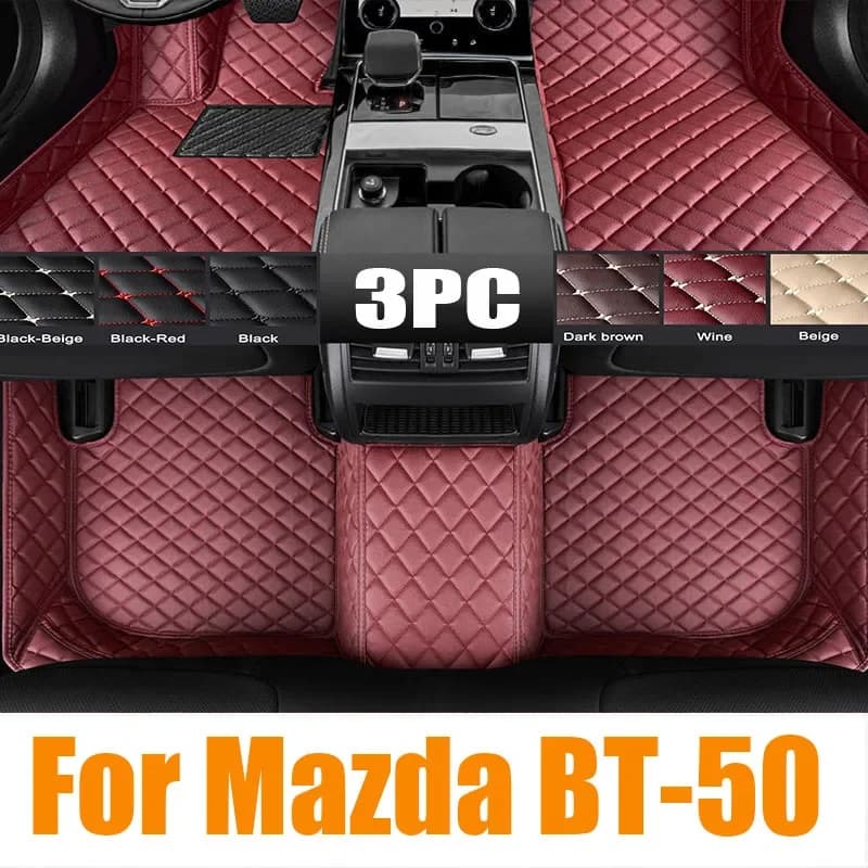 3D TPE LHD BT50 Tappetino per auto per Mazda BT-50 2015-2020 Auto Rivestimento del pavimento Vassoio Rilievo del piede Tappeto Zerbino 4x4 Pickup Accessori 0601