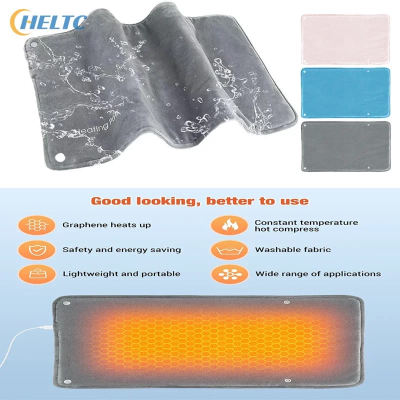 Scaldamani termostatico USB 5V2A per ufficio invernale e uso domestico Scialle Mani e gambe calde Coperta riscaldante corta in tessuto di velluto