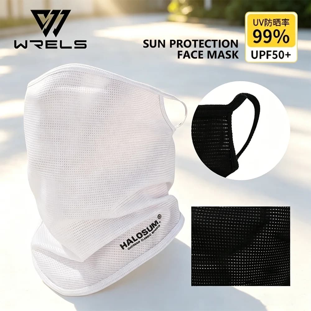 Ice Silk Full Face Mask Breathable UV Protection Cycling Face Cover Outdoor Cooling Quick-Drying Running Hiking Scarf Neck Gaite
