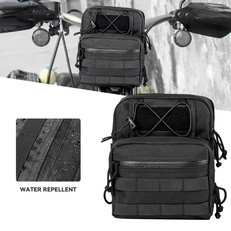 Motorcycle Sissy Bar T-Bar Handlebar Bag For Harley Softail Dyna Sportster FXBB Custom Front Handle Bars Bags Travel Pouch Bag