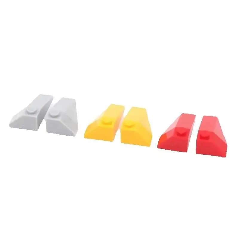 10 Pezzi 43710 Blocchi da Costruzione per Bambini 4 x 2 Tripli Sinistri, Accessori Colorati Compatibili con Mattoncini Giocattolo