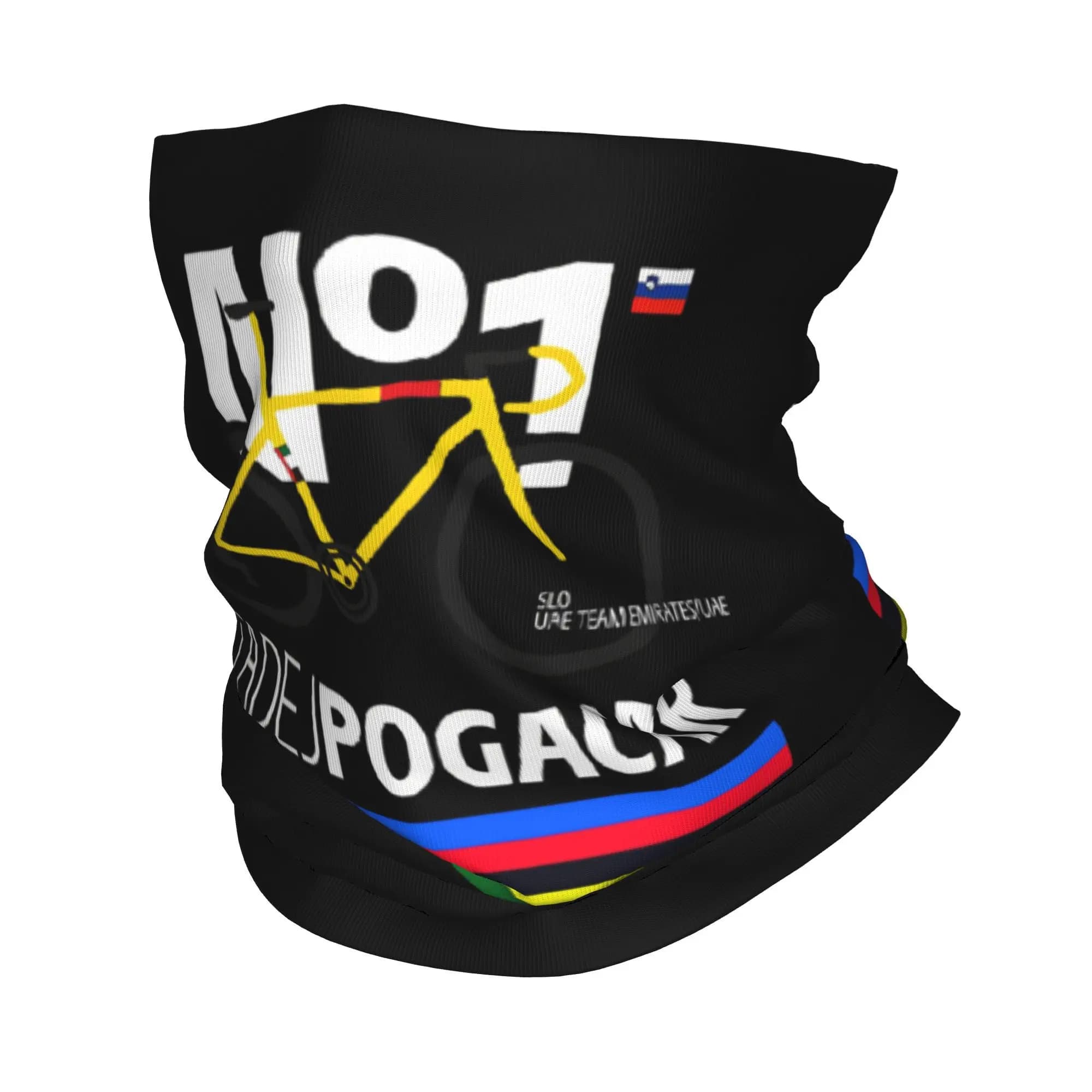 Tadej Pogacar Cycling Band Neck Leg Wrap Printed Wrap Scarf Multipurpose Mask Unisex Adult Windproof