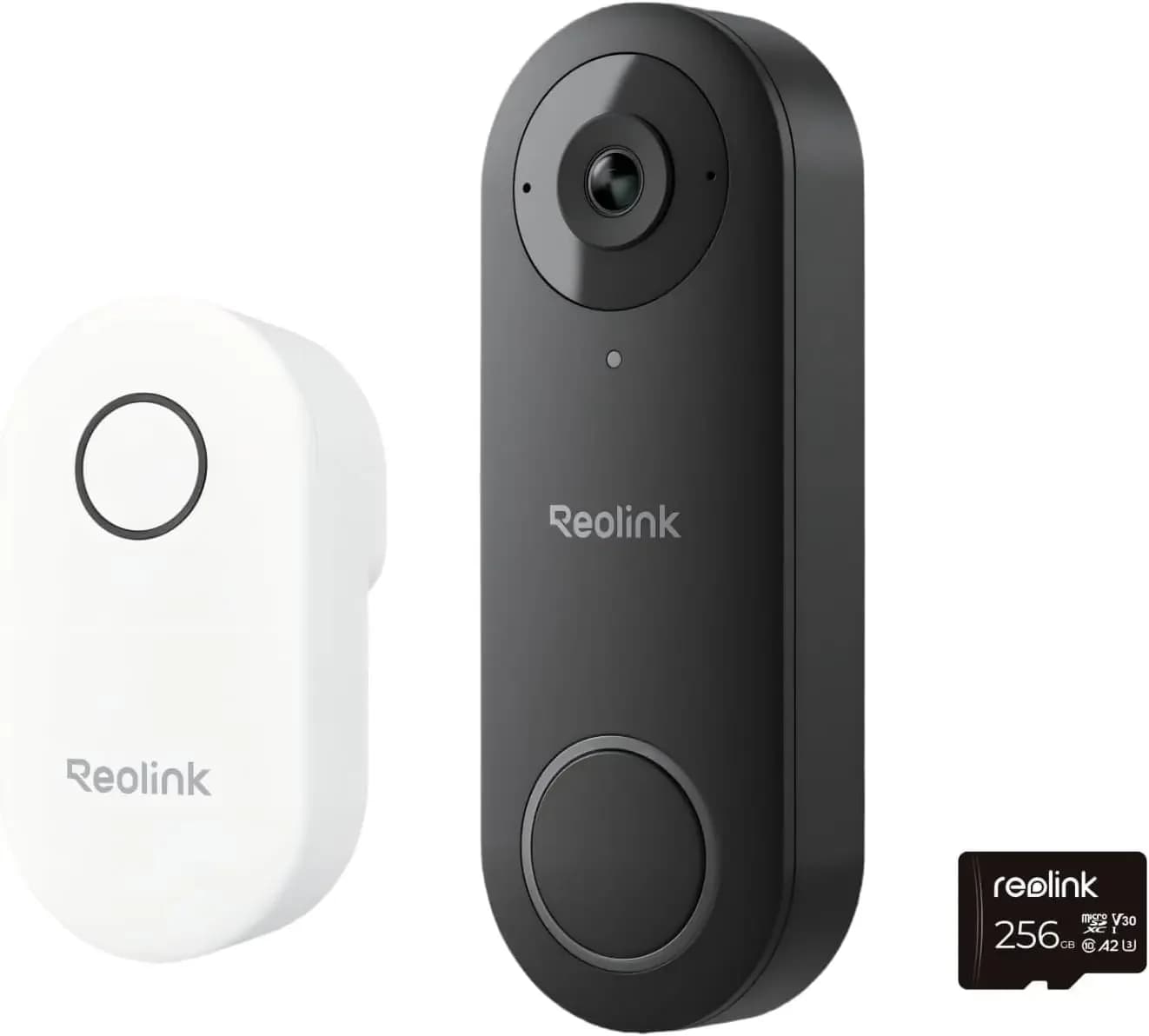 Video Doorbell Camera Bundle Wired 5Ghz 24Ghz Wifi Local Storage Chime Included 256GB Microsd Card