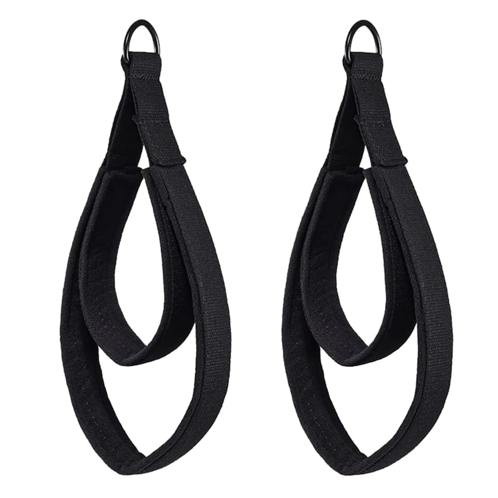 2 Pieces Elastic Belt for Yoga with Double Ring, Pilates Caviglia Corda with Adjustable Buckle, Resistance Band for Yoga/Pilates/Classical Dance