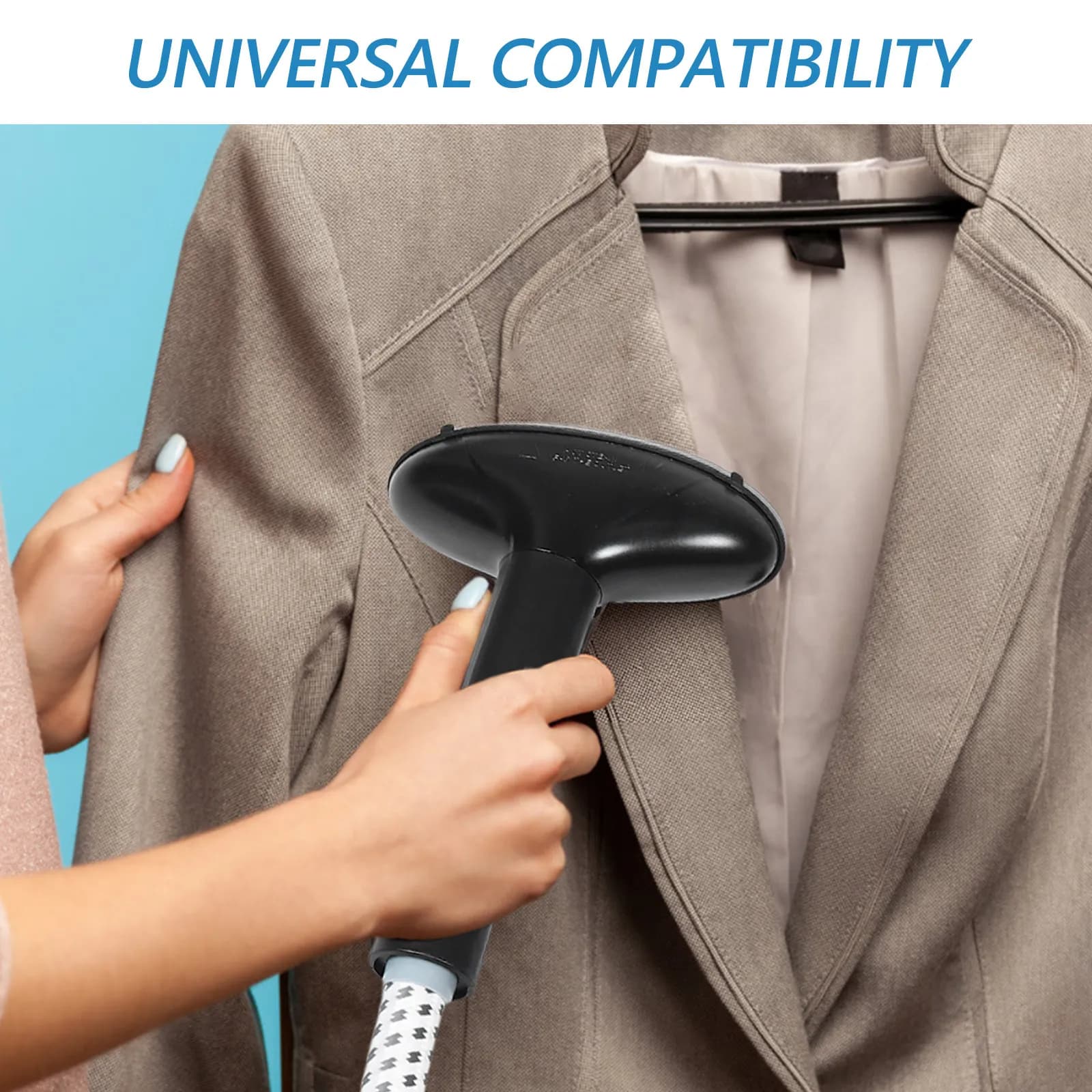 Garment Steamer Replacement Parts Steam Hose with Brush Attachment and Uniform Steam Distribution for Clothes Steaming Household
