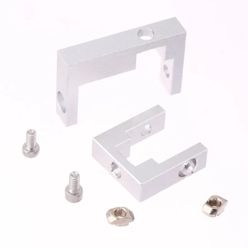 1 Set/2 Set 2020 2040 Profilo in lega di alluminio Ender3 Parti della stampante 3D per MGN12 Binario di guida lineare Blocco fisso