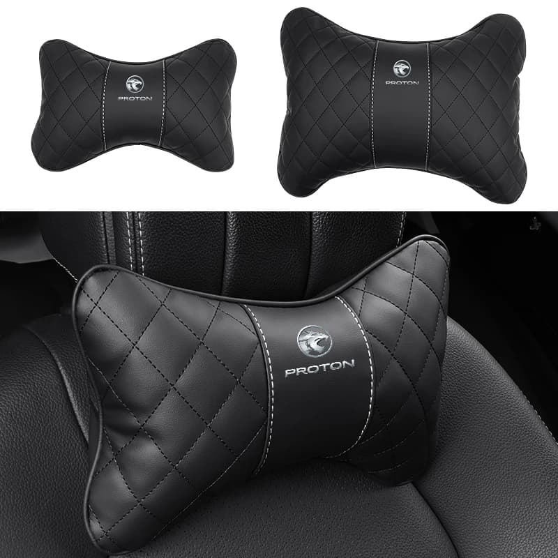 Car Seat Head Support Lumbar Cushion Headrest Neck Pillow For Proton Exora Iriz R3 Wira Saga Satria Magma X50 V6 X70 L3 L5