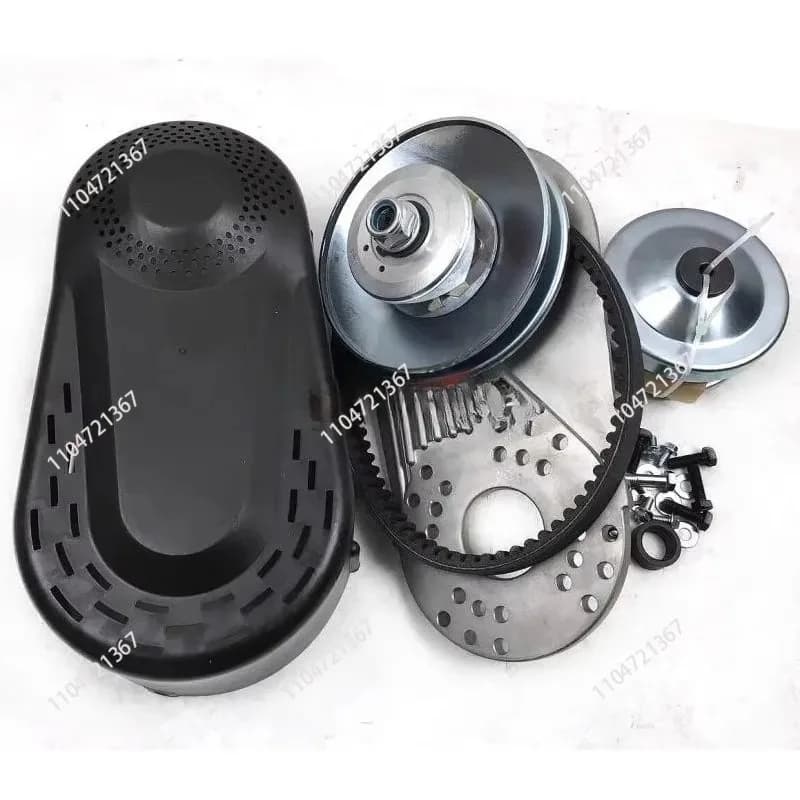 Frizione CVT da 20mm per Motori Go-Kart 164F/170F/GX160/GX200, Tamburo Frizione in Acciaio Trattato Termicamente con Pastiglie Resistenti all'Usura