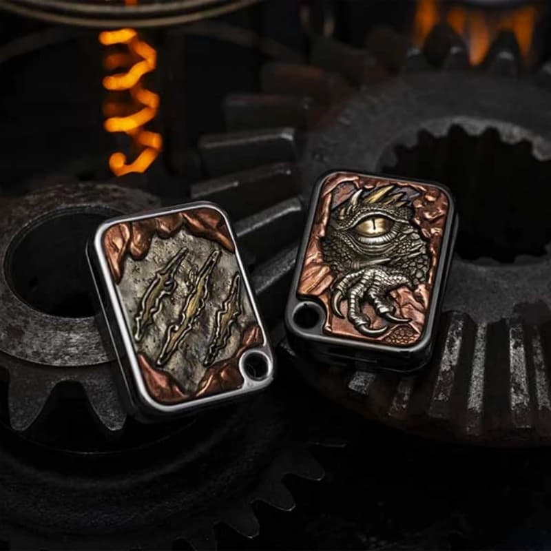 BPMODS Evil Dragon Push Fidget Slider EDC Agitarsi Sensoriali Antistress Metallo Fidget Spinner Giocattoli