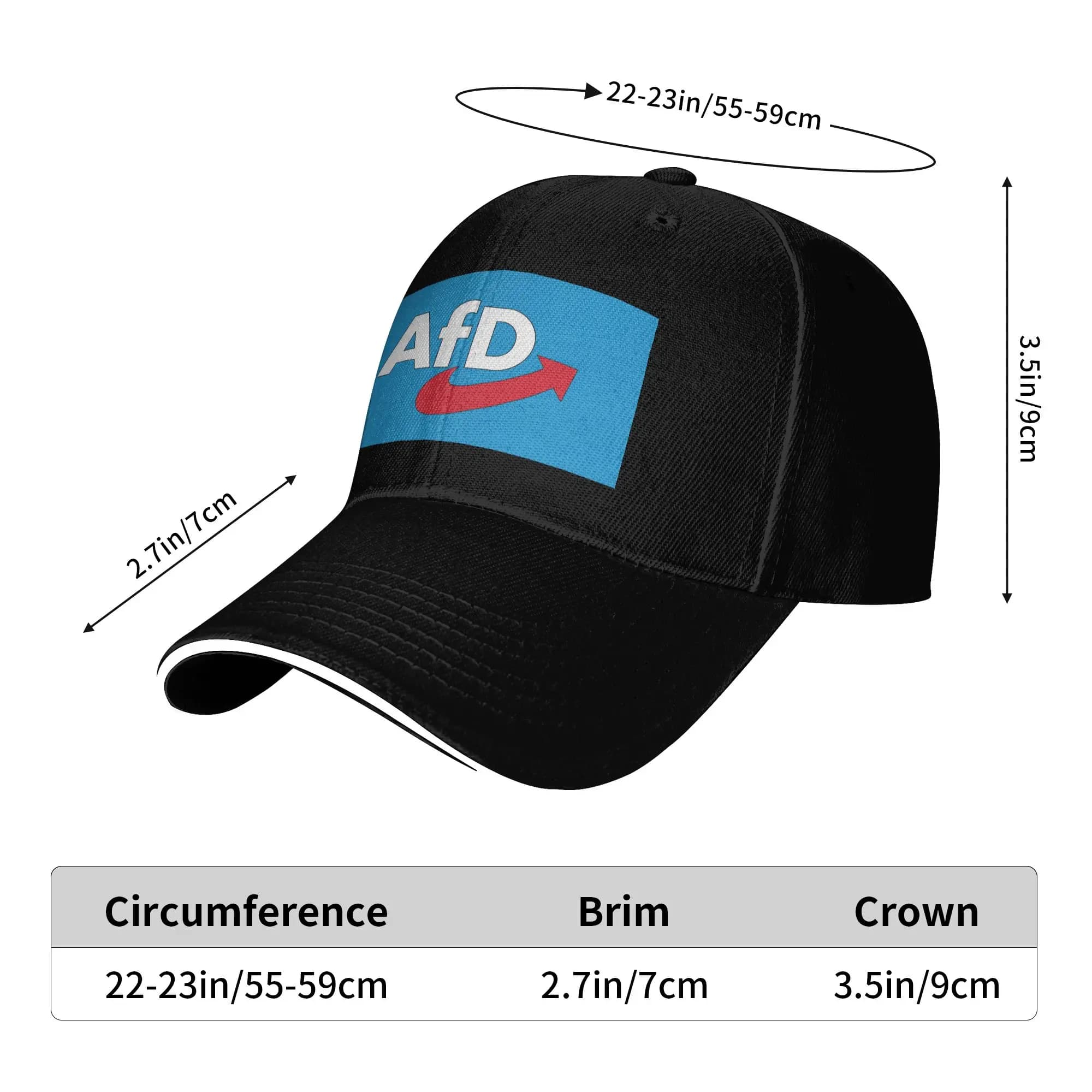 AfD Alternative For Germany Casual Baseball Cap Summer Trucker Hat Hunting Camping Hip Hop Hats Couple Women Baseball Caps