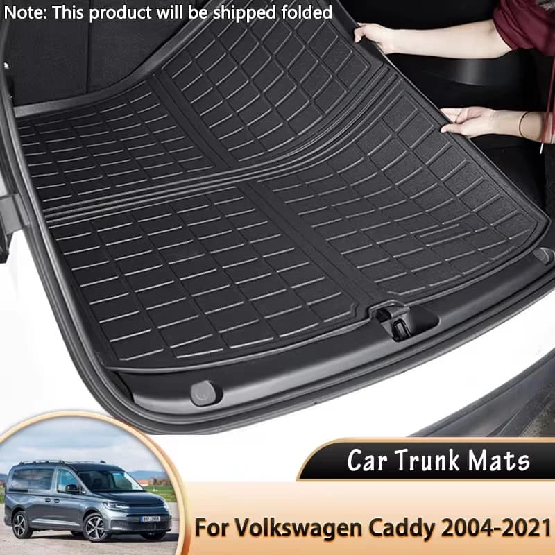Per Volkswagen VW Caddy Skoda Roomster MK3 2K 2004 ~ 2021 2020 tappetino per bagagliaio posteriore per auto fodera protettiva impermeabile tappetino per bagagliaio