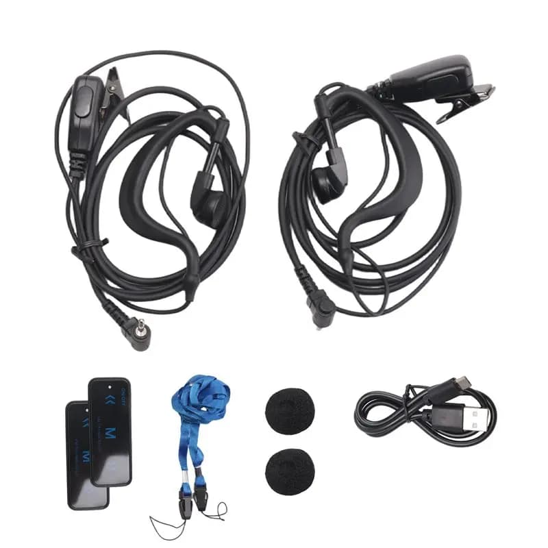Offerta Giornaliera: 2 Mini Walkie Talkie 400-470Mhz, Radio Bidirezionale 3W con Auricolari e Alimentazione USB