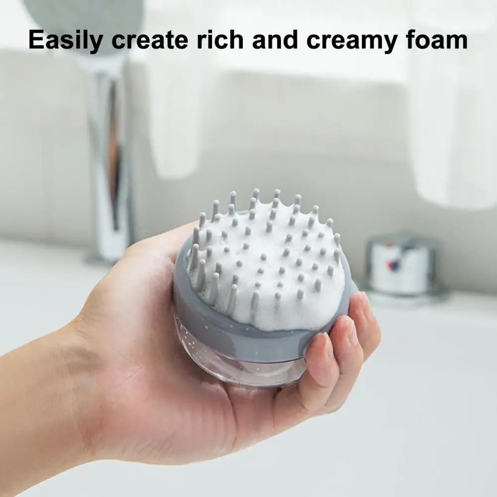 Guanto in Silicone per Massaggio e Pulizia del Cane, Spazzola per Bagno di Cani e Gatti, Strumento per la Toelettatura con Dispenser di Shampoo
