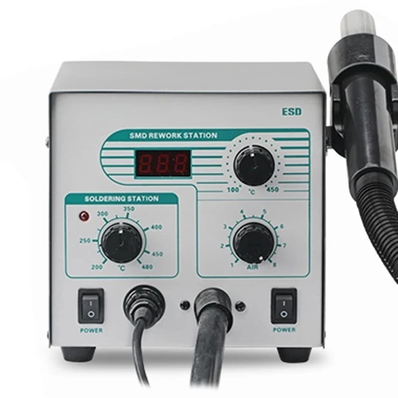 Nuova Stazione di Saldatura 706W+ con Display Digitale, Pistola Termica Antistatica a Temperatura Costante, Saldatore Senza Piombo a Doppia Funzione