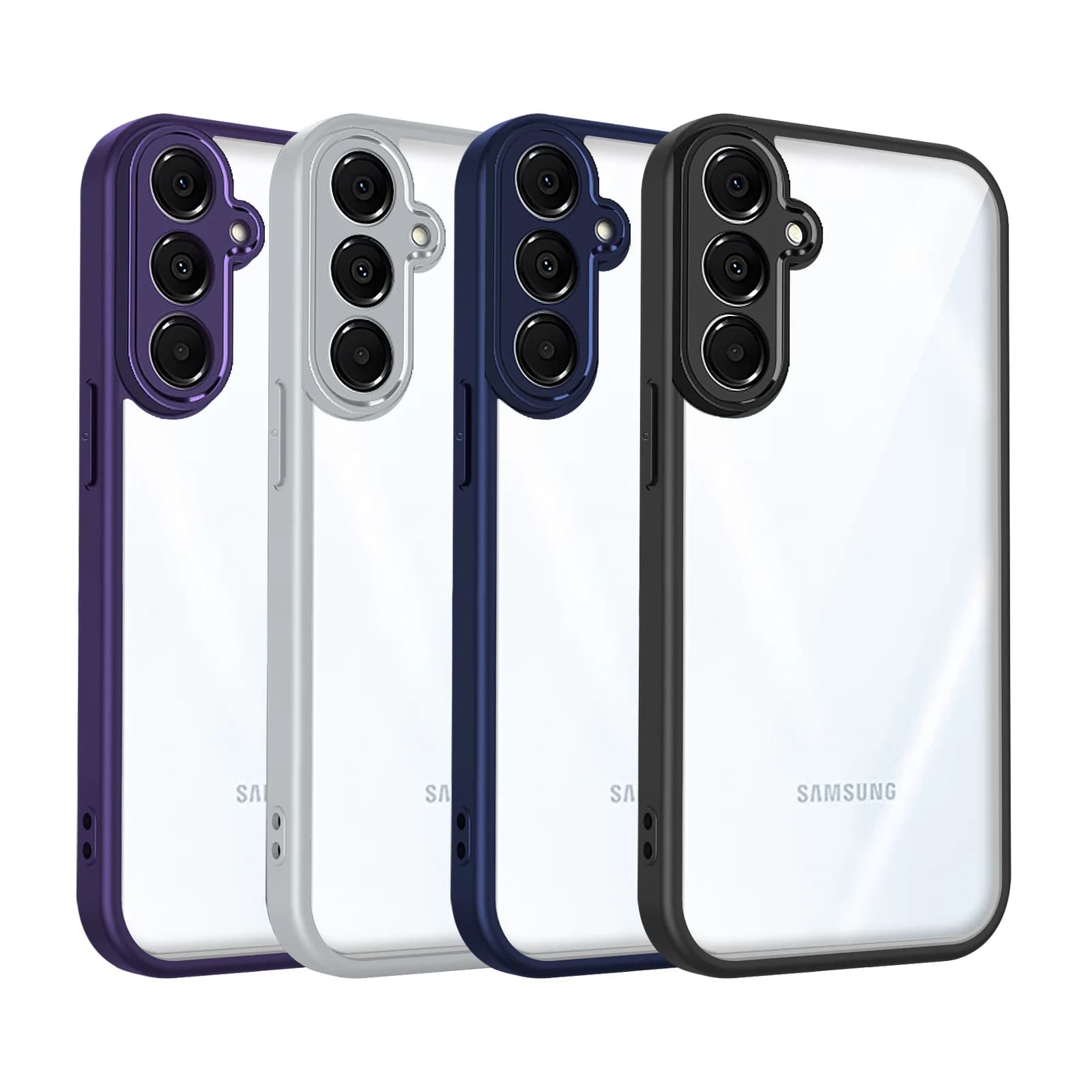 Custodia per Samsung Galaxy A05s, Cover per telefono Galaxy A05S, Cover con cuscino d'aria in silicone, Cover posteriore trasparente opaca rigida